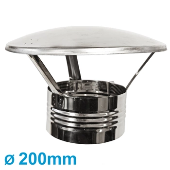 Kamin Regenhaube Edelstahl Kaminabdeckung Schornsteinabdeckung Ø120/130/150/200