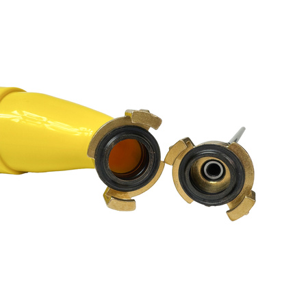Bandloo Injektionsset: gebogene Handpumpe GEKA + Stutzen 10 mm