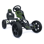 Tret-Gokart Scout khaki – für Kinder 5–12 J., EVA-Räder, Handbremse