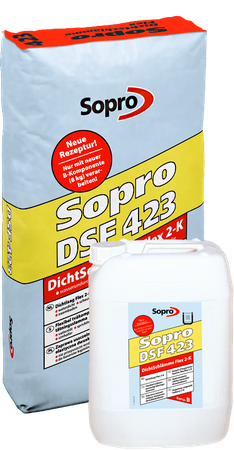 SOPRO DSF 423 DichtSchlämme Flex 2-K komp.B Abdichtung Schlämme 8 KG