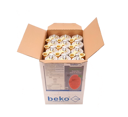 OUTLET BEKO Tackcon Superflex 310 ml Flexibler Hightec Kleber Silicon Shore 45 D.braun