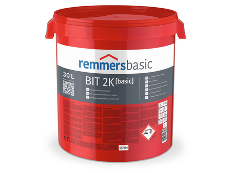 Remmers BIT Eco 2K Basic  Bitumen Keller Abdichtung Bitumendickbeschichtung 30 L