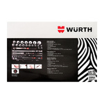 WURTH Zebra Steckschlüssel 1/2 Zoll Und 1/4 Zoll 56-Teiliges Sortiment
