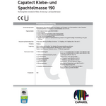 CAPAROL Capatect 190 Klebe und Spachtelmasse Putzmörtel 25 KG Grau