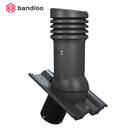BANDLOO Lüftungskamin-Set mit Ruroflex KLIK DN125 und Vogelabwehrstacheln 125 mm