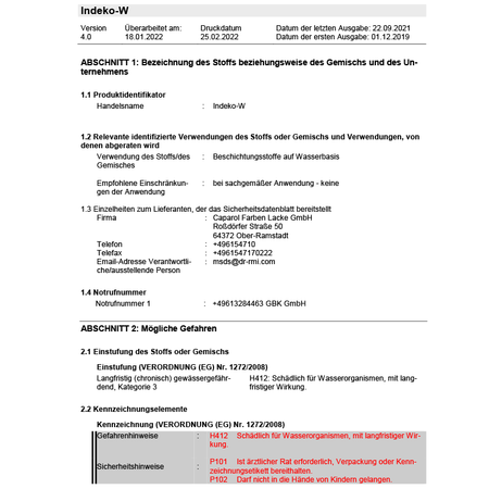 CAPAROL Indeko W Innenfarbe vor Schimmelbefall 10 L Weiß Schimmel