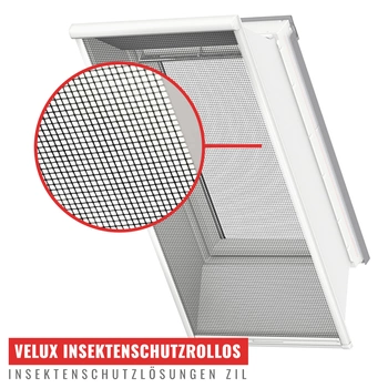 VELUX ZIL MK06 0000SWL 760x2000 WL Insektenschutzrollo / Fliegengitter für Dachfenster