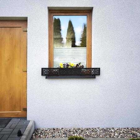 Florify Fenster-Blumenkastenhalter verstellbar 134 cm Nr. 7 Ornament 59690122