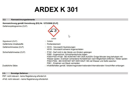 outlet ARDEX K 301 Spachteln Ausgleichen Nivellieren 25 KG