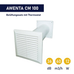 OUTLET Awenta COSY CM100 Lüfter Lüftungsgitter wand ventilator Thermostat  NEU
