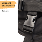 WISPORT RUCKSACK SPARROW 30 II BLACK  SAS PLUS Ergonomic, MOLLE, 1300 g, 30 L