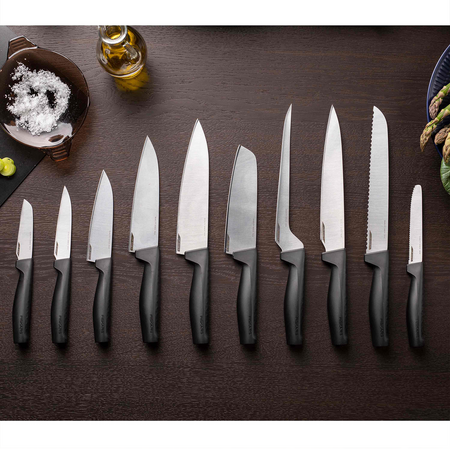 Fiskars Hard Edge Santoku Messer Küchenmesser Edelstahl 29 cm 1051761