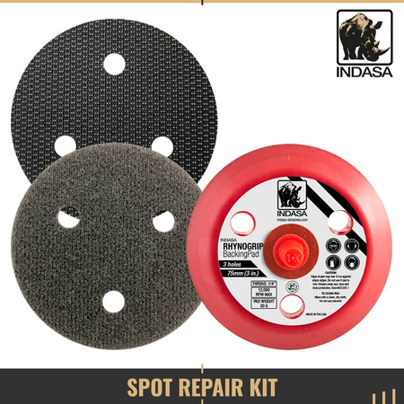 INDASA Spot Repair Kit Mini Exzenterschleifer und Zubehör für Lackreparaturen
