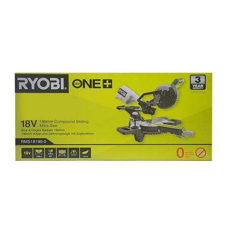 Ryobi RMS18190-0 - Akku-Kapp- und Gehrungssäge 190 mm 18 V ONE+ (ohne Akku)