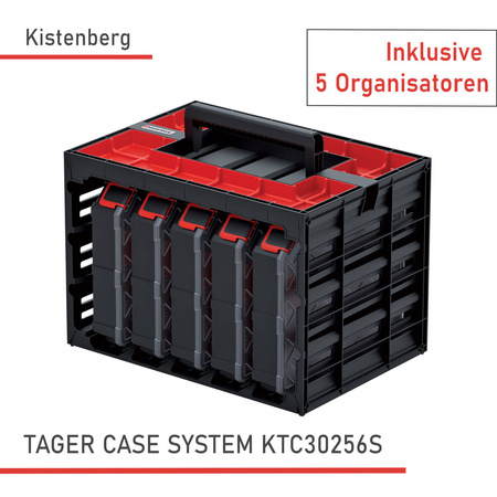 Kistenberg Organizer TAGER CASE KTC30256S Ausziehbarer Behälter 41 x 29 x 29 cm