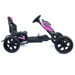 Großer Gokart mit Pedalen Schaumreifen - Rosa
