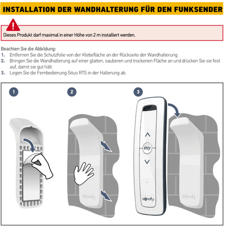 Somfy Situo 1 RTS Pure II [neue Version Somfy Telis 1 RTS] Jalousien Rollade NEU