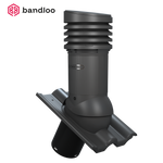BANDLOO Lüftungsset DN125 – Ruroflex KLIK + Kondensatabscheider 125 mm Anthrazit
