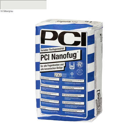 outlet PCI Nanofug - Flexfugenmörtel 15 kg Silbergrau 16