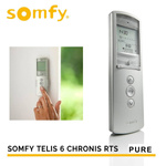 Outlet Somfy TELIS 6 CHRONIS 1805215 Pure 6-Kanal-Handsender mit Uhr LCD-Anzeige