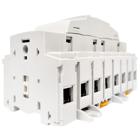 OUTLET Hager HIM406 Lastumschalter für Hutschiene Montageplatte 4 polig 63A