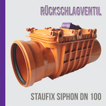 OUTLET KESSEL Staufix Rückschlagventil DN 100 ANTI FLUT VENTIL 2 Absperrklappen