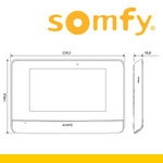 Somfy Innenstation V500 Mit Steckernetzteil, Display für Gegensprechanlage RTS
