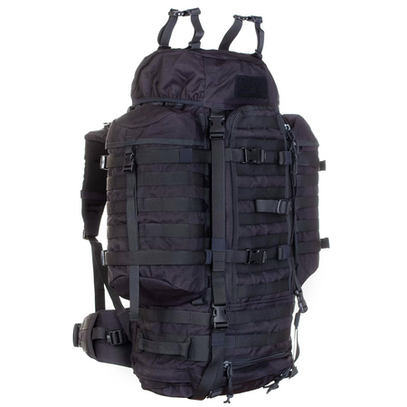 WISPORT RUCKSACK WILDCAT Cordura Schwarz Camping Wanderung Outdoor Militär 65L