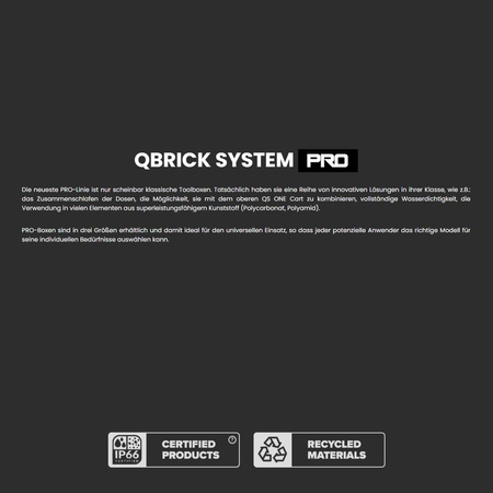 OUTLET Modularer Werkzeugkasten Organizer QBRICK SYSTEM ONE 350 PROFI