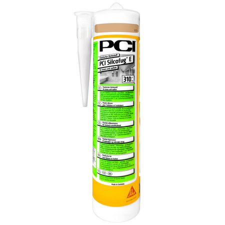 PCI Silcofug E 12 x 310 ml Sanitär Silikon Dichtstoff - 03 Caramel