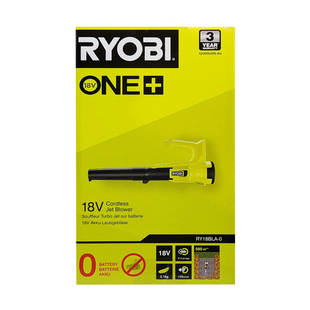 Ryobi RY18BLA-0 -Akku-Laubbläser 18 V ONE+ (ohne Akku), leicht & leistungsstark