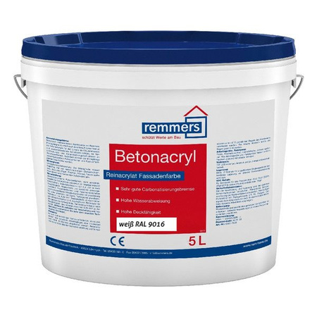 OUTLET Remmers Color PA Betonacryl Betonfarbe Fassadenfarbe (kurzes MHD) Weiß 5L