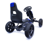 Großer Gokart mit Pedalen Schaumreifen - blau