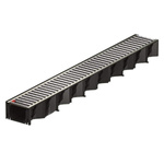 Satz mit 3x ACO P319213 Hexaline Entwässerungsrinne 2,0 1m