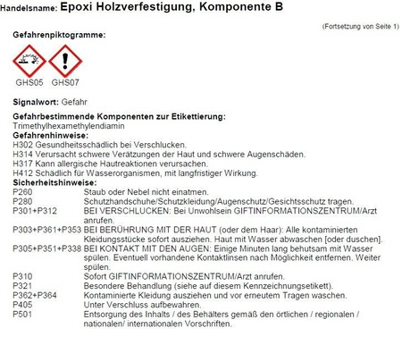 Remmers Epoxi-Holzverfestigung 1kg Holzverfestigungsmittel auf Epoxidharzbasis