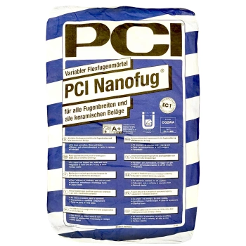 OUTLET PCI Nanofug - Flexfugenmörtel 15 kg Weiß 20