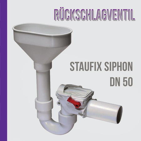 Staufix Siphon DN 50 Kondensat Zweiwege Rückschlagventil DN 50 ANTI SLIP VENTIL