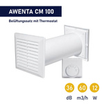 OUTLET Awenta COSY CM100 Lüfter Lüftungsgitter wand ventilator Thermostat  NEU