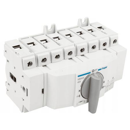 OUTLET Hager HIM 404 Lastumschalter 4polig 40A für Hutschiene/Montageplatte
