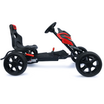 Großer Gokart mit Pedalen Schaumreifen - rot 