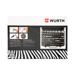 WURTH Zebra Steckschlüssel 1/2 Zoll Und 1/4 Zoll 59-Teiliges Sortiment