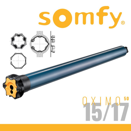 Somfy Oximo 50 io 15/17 Funk-Rohrmotor Antrieb Rollladenmotor Rollladen Laufwerk