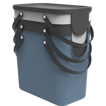 Rotho Albula Mülltrennungssystem 3 x 25l Küche Kunststoff 40,0 x 23,5 x 34,0 cm
