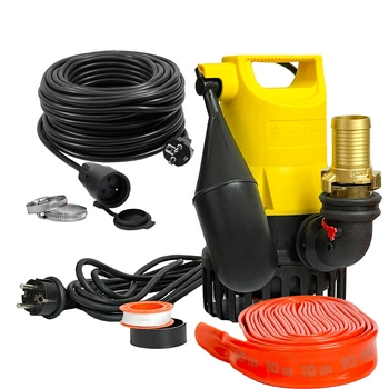 Bandloo JP50000: Set mit Jung U3KS Pumpe + 10m Schlauch + Zubehör + Verlängerung