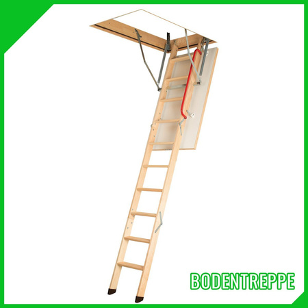 FAKRO Dach- und Bodentreppen mit Holzleiter LWK Komfort Plus Größe 55x111x280 cm