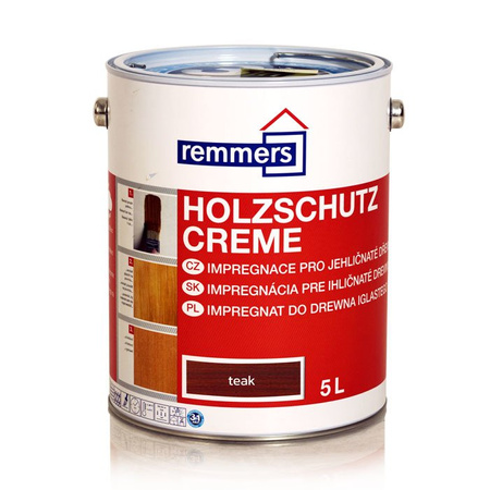 Remmers Holzschutz-Creme 5 L Holz Lasur für Außen - Teak