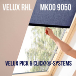 OUTLET VELUX RHL MK00 9050 Rollo mit Haken Dekorativ Blackout schnelle Montage