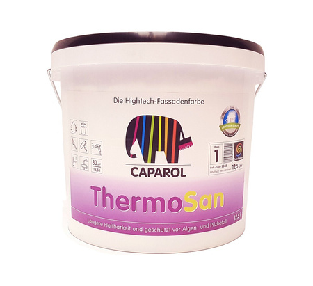 CAPAROL Thermosan NQG Siliconharz Fassadenfarbe 12,5 L Weiß