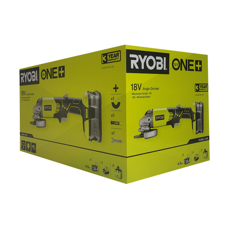 Ryobi R18AG-140S – Akku-Winkelschleifer 18 V ONE+ 115 mm Set zum Akku