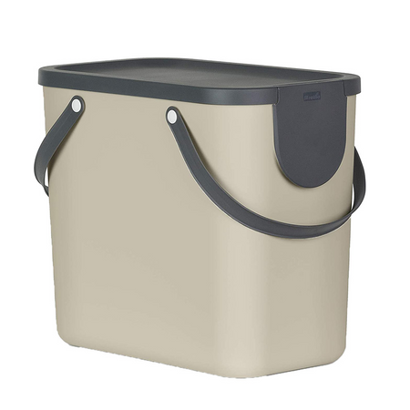 Rotho Albula Mülltrennungssystem 3 x 25l Küche Kunststoff 40,0 x 23,5 x 34,0 cm
